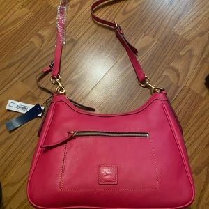 Large pink hobo crossbody dooney and Bourke